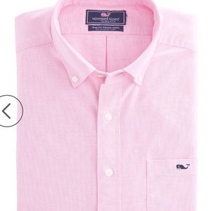 Vineyard Vines Pink Slim Fit Tucker shirt